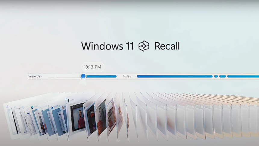 microsoft recall feature