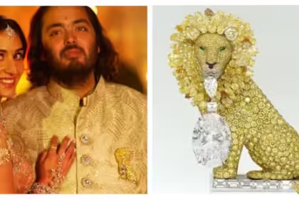 Anant Ambani’s Custom Lion Brooch